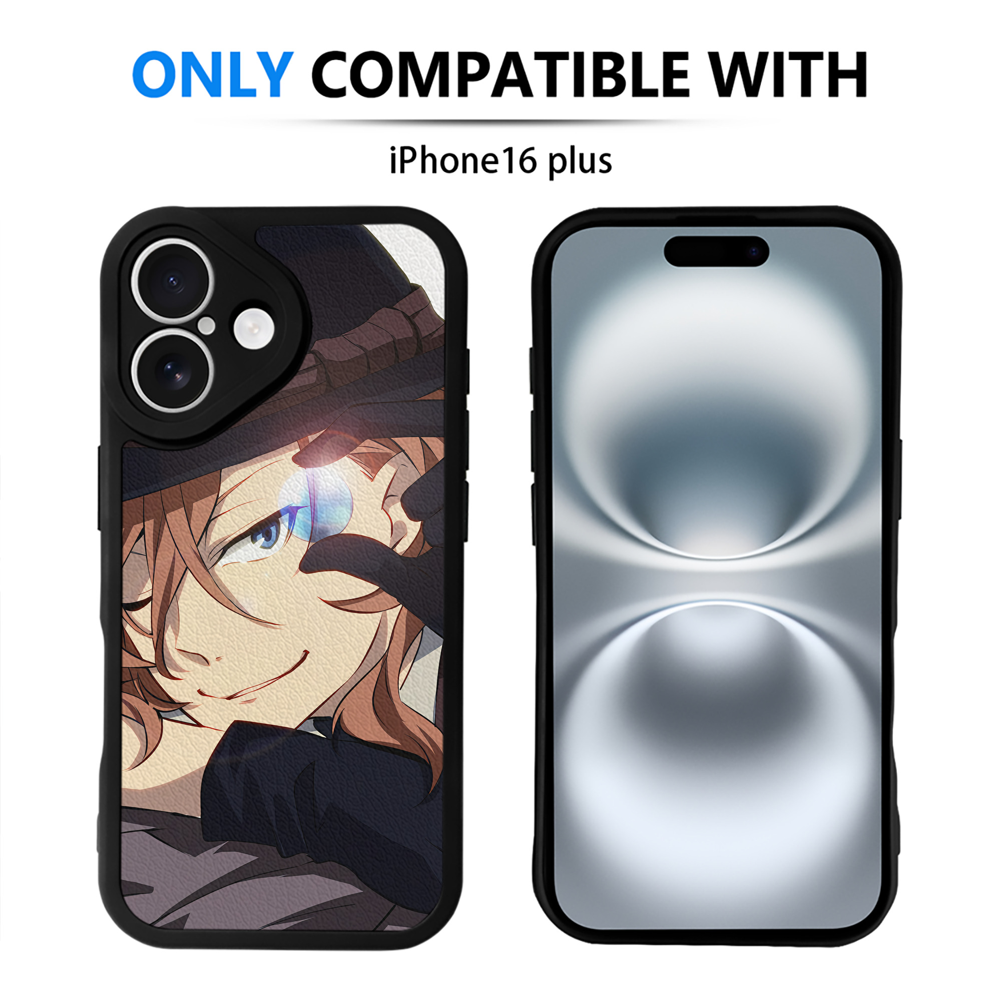 （画像用） 文豪ストレイドッグス Bungo Stray Dogs 【iPhone 16シリーズ対応】シリコンスマホケース（レザー調） 材質：シリコン